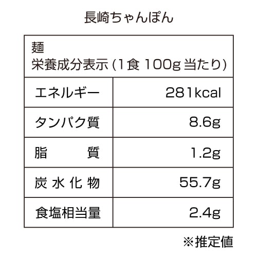 〔麺のみ〕長崎ちゃんぽん 20食