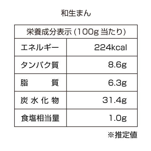 和生まん1個100g×6個(箱入り)