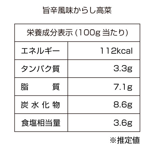 【送料無料】旨辛風味からし高菜(120g)×10袋