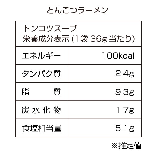 昔ながらの極細屋台ラーメン とんこつ 3食