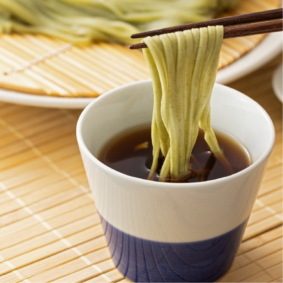 【WEB限定】モロヘイヤうどん２食（柚子胡椒付きセット）