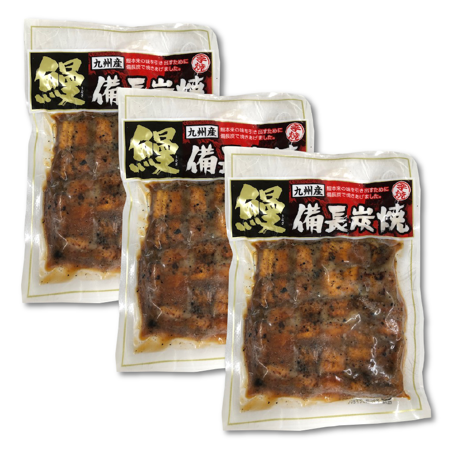備長炭手焼きうなぎ蒲焼（刻み100g×3P）